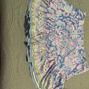 Lilly Pulitzer Resort Bubble Mini Skirt in Blue and Pink